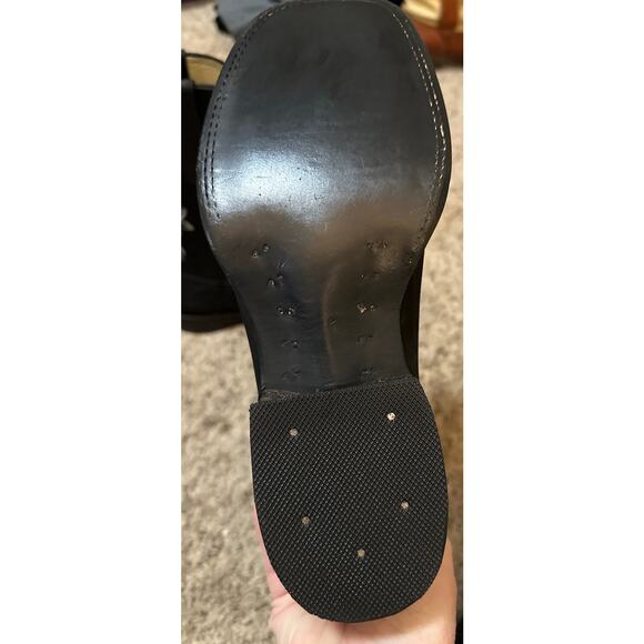 Stephy Women's Embroidered Crazy Black Square Toe Boot Size 7.5 New No Box - Picture 6 of 7